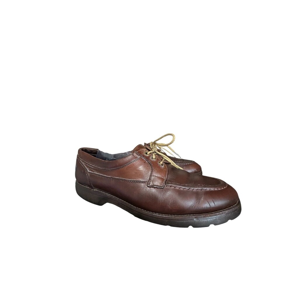 VTG Allen Edmonds Men's Brown Dress Shoes Split Toe Derby Made in USA Sz 11 AA